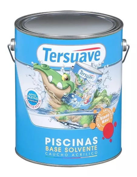 Pintura para Piletas Fibra y Plastico Semi Mate Color Celeste Tersuave
