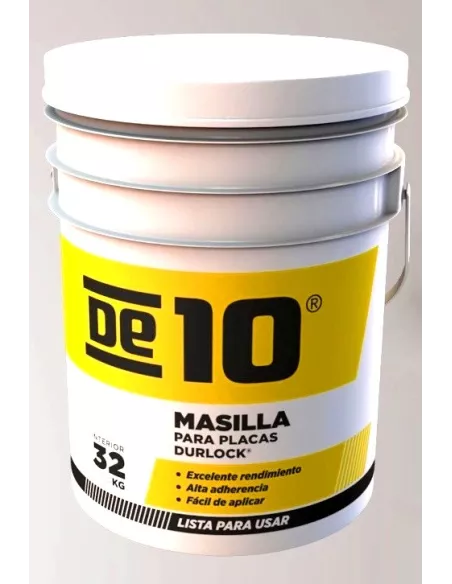 Masilla De 10 Durlock 32 Kg - Lista Para Usar